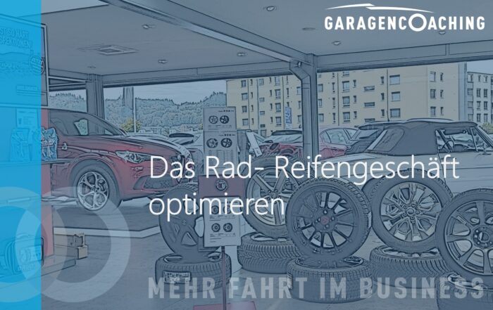 DAS REIFENGESCHÄFT Arbeitsreiche Saison, mässiger Ertrag? In der Reifensaison gehen bis zu 30% Umsatz verloren, ohne dass man es merkt! Haben Sie sich auch schon gefragt ob oder wie man □ Hektik reduzieren □ Qualität verbessern □ Effizienz steigern kann? Jetzt, während der Reifensaison ist der richtige Zeitpunkt, um damit loszulegen.  Während der Saison analysieren  In der Zwischensaison optimieren  Und schon nächste Saison profitieren.  Worauf warten Sie noch? Jetzt kontaktieren! T: +4144 558 31 44 M: info (bei) eurotraining.ch